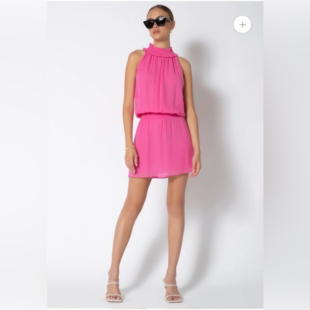 Tart Collections Vesta Halter Dress - Dragon Fruit - Size Small